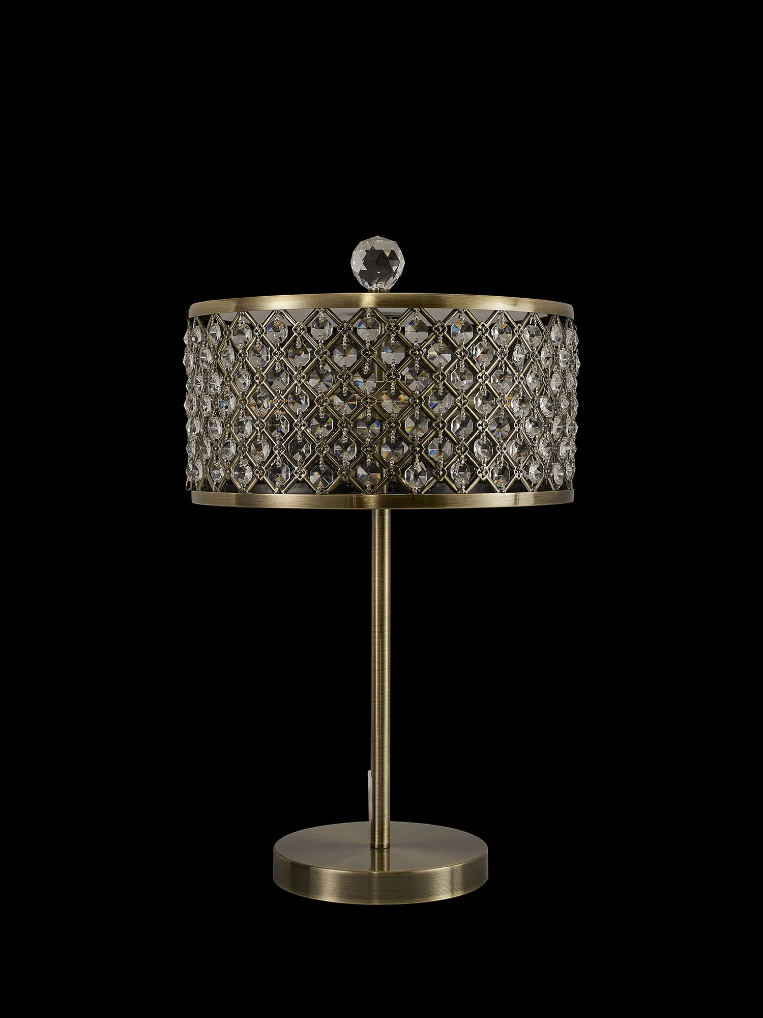 Sasha Crystal Table Lamps Deco Shaded Table Lamps